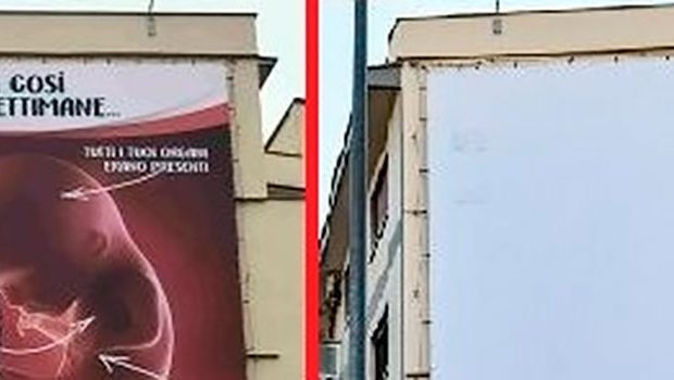 è stato rimoso il cartellone Provita silvanademaricommunity
