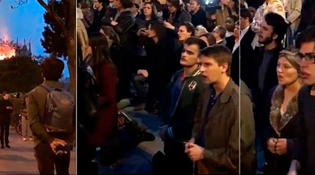 Davanti a Notre Dame come sentinelle aspettiamo l'aurora silvana de mari community